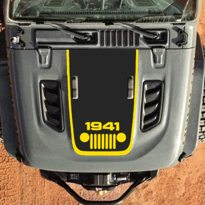 Hood Decal for Jeep Wrangler JL JLU Gladiator JT Rubicon Hood 2018+ Style #14
