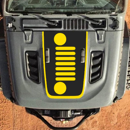Hood Decal for Jeep Wrangler JL JLU Gladiator JT Rubicon Hood 2018+ Style #54