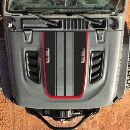 Hood Decal for Jeep Wrangler JL JLU Gladiator JT Rubicon Hood 2018+ Style #96