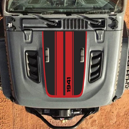 Hood Decal for Jeep Wrangler JL JLU Gladiator JT Rubicon Hood 2018+ Style #61