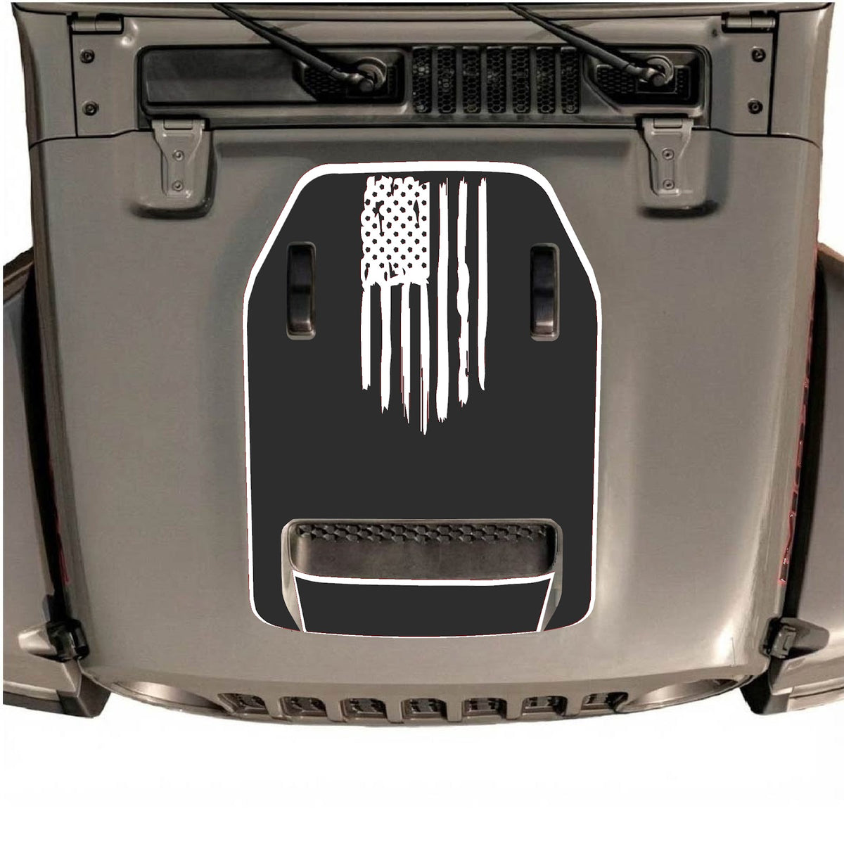 Autocollant de capot CarCode pour Jeep Wrangler JL/JLU Rubicon 392 et JT Gladiator Mojave 2020-2026, design graphique automobile élégant