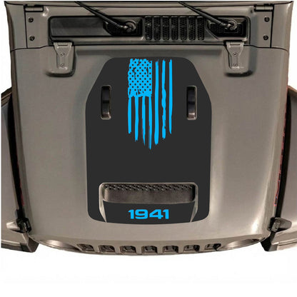 Autocollant de capot CarCode pour Jeep Wrangler JL/JLU Rubicon 392 et JT Gladiator Mojave 2020-2026, design graphique automobile élégant