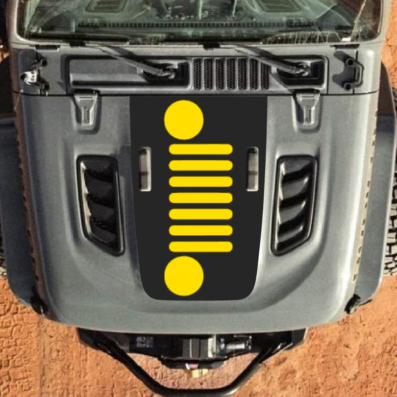 Hood Decal for Jeep Wrangler JL JLU Gladiator JT Rubicon Hood 2018+ Style #62
