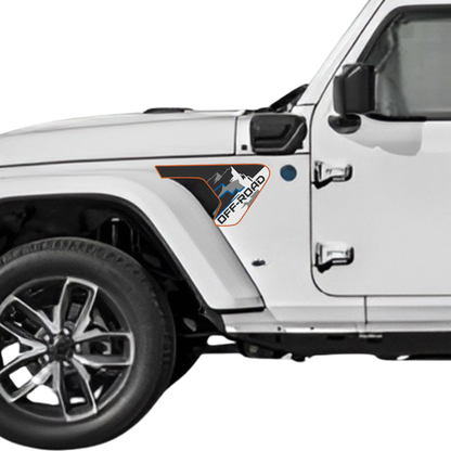 CARCODE Fender Insert Decal/Sticker - OFFroad Graphic Kit - For Jeep Wrangler/Gladiator JL/JLU/JT 2018+ - Premium Vinyl
