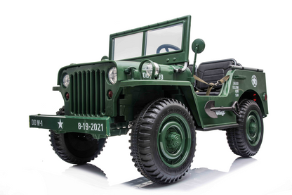 24V Army Jeep Truck 3 Seater DELUXE Kids Ride On Car with Remote Control