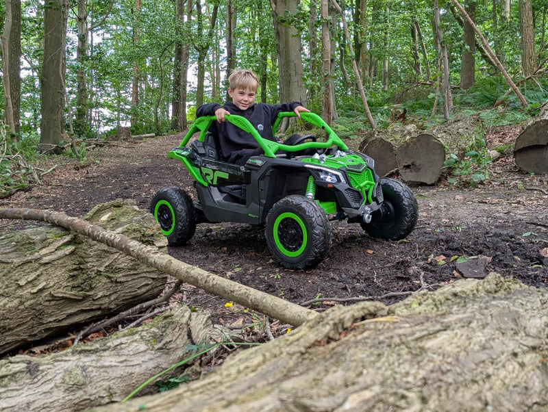 2026 2X24V CAN AM MAVERICK 4X4 2 Seater DELUXE Kids Ride On Car with Remote Control