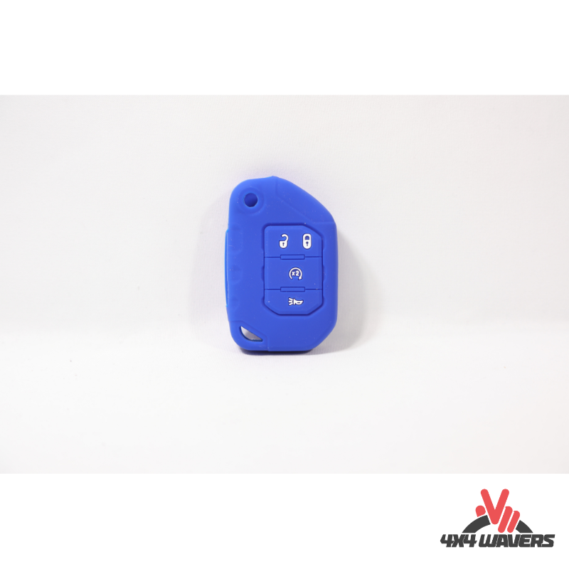 4x4wavers Key FOB Full Protection Heavy Duty Silicone Case, Blue Color - 4X4 WAVERS