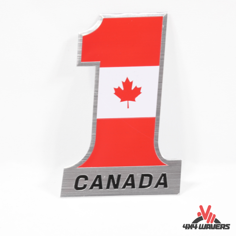 4x4wavers Rated ABS Badge Decal, Canada Number 1 3D Emblem - 4X4 WAVERS