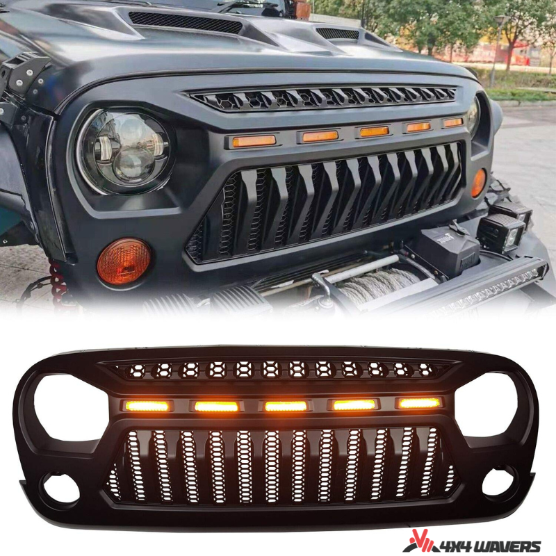 4x4wavers Grille - New Lighting Style Front Grille - 4X4 WAVERS