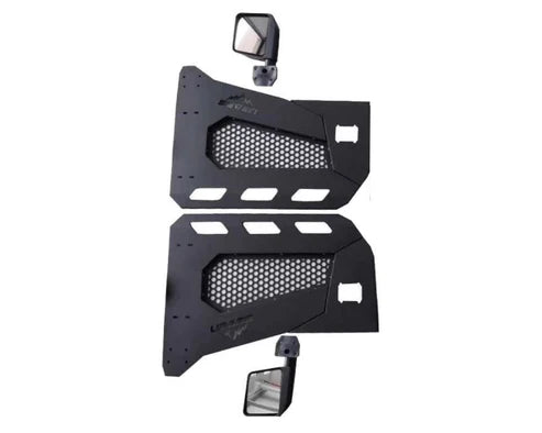 4X4 WAVERS Speciality Premium Offroad Half Doors with side mirrors - Jeep Wrangler JK (2 Doors) 2007-2018 - 4X4 WAVERS