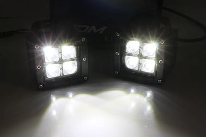 4X4Wavers 3 Inch Cube LED Pods 20W Spot Beam Offroad Lights - 4X4 WAVERS