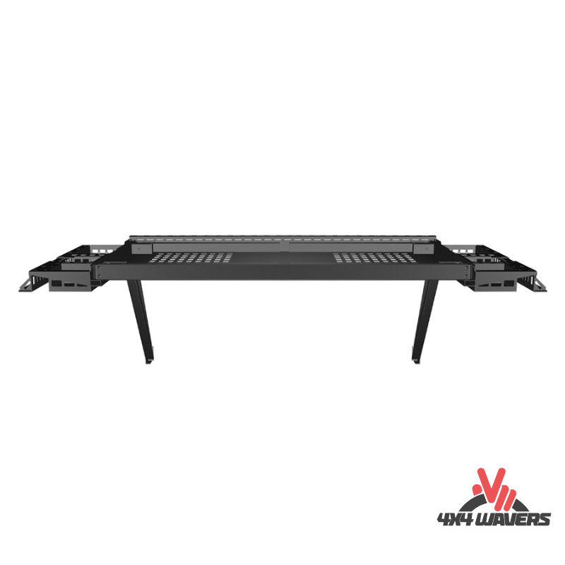 4x4wavers Tacmolle Aluminum Multi-Function Rear Trunk Frame with Rail and Foldable Table - 4X4 WAVERS