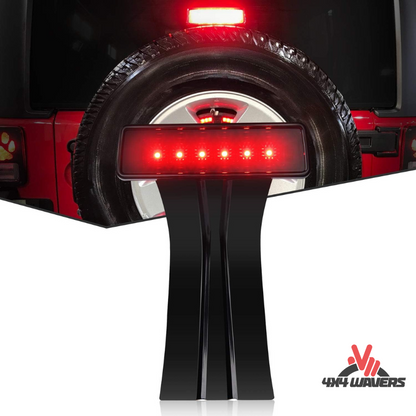 4x4wavers Rear Middle Brake Light, Smoked Black Color - 4X4 WAVERS