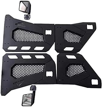 4X4 WAVERS Speciality Premium Offroad Half Doors with side mirrors - Jeep Wrangler JKU (4 Doors) 2007-2018 - 4X4 WAVERS