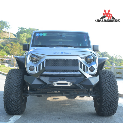 4x4wavers Front Bumper - Angry Curved Style - 4X4 WAVERS