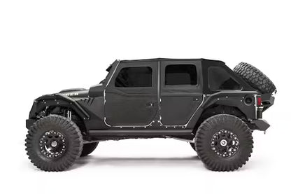 4X4WAVERS Front Metal Armor Fenders Kit - Climber Style - Jeep Wrangler JL/JLU/4XE 2018+ - 4X4 WAVERS