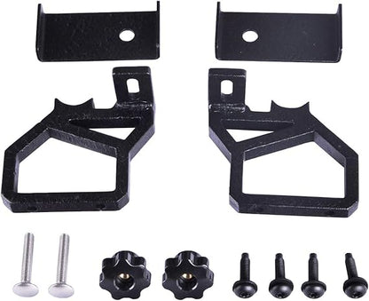 4X4Wavers High Lift Jack Mount Hood Brackets - Jeep Wrangler JK/JKU 2007-2018 - 4X4 WAVERS