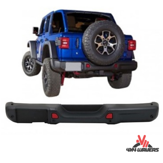 4x4wavers Rear Bumper - 10th Anniversary Style without Sensor Holes - 4X4 WAVERS