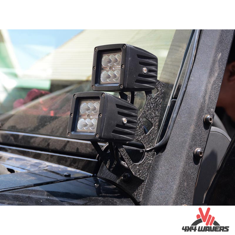 4x4wavers Double Hood Light Holder - 4X4 WAVERS