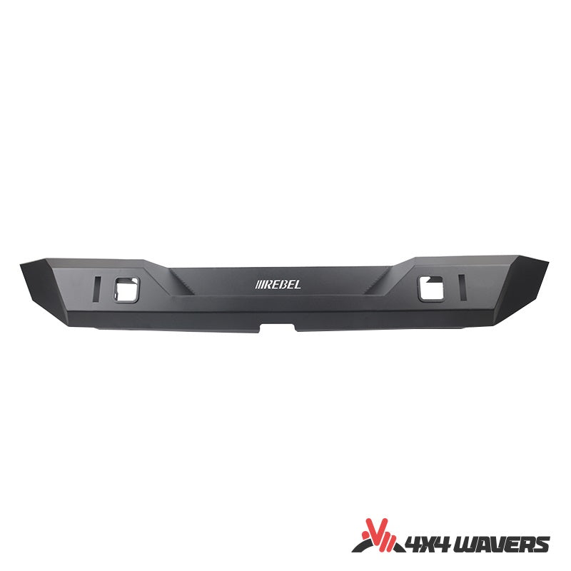 4x4wavers Rear Bumper - Rebel Style without Sensor Holes - 4X4 WAVERS