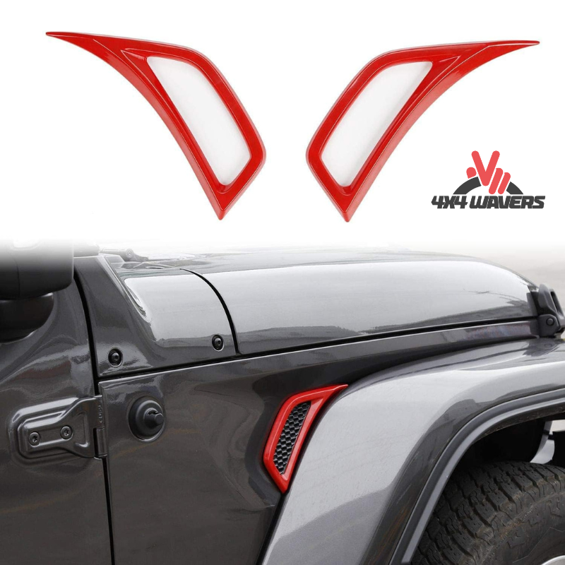 4x4wavers Fender Side Red Cover - 4X4 WAVERS