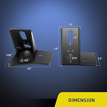 4x4wavers Double Hood Light Holder/Light Mount Bracket - 4X4 WAVERS