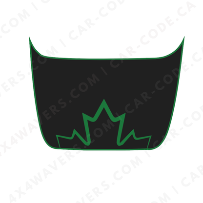 Panneau de capot Ford F-150 Raptor – Bord d'érable (Rouge/Bleu/Sable/Gris/Vert + Découpe) – 2017–2025 – Vinyle découpé mat imprimé 3M ou Avery