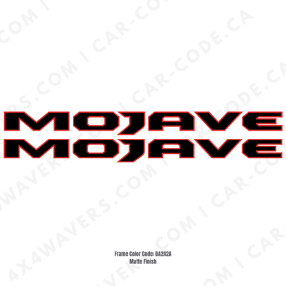 4x4wavers Decal Sticker Kit for Hood Sides – Mojave Style Vinyl Car Decals compatible with Jeep Wrangler Models –2xDecals – Made in Canada - 4X4 WAVERS