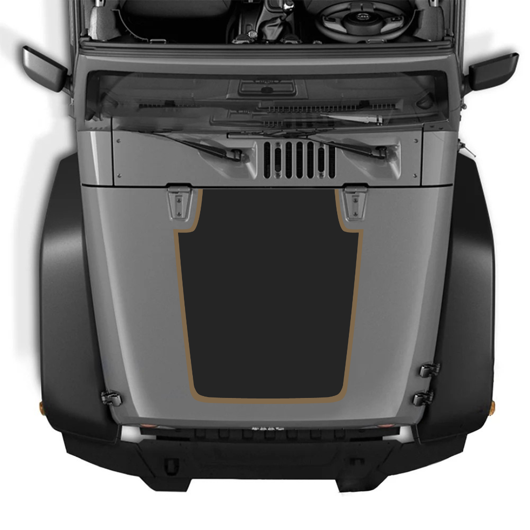 Kit d'autocollants 4x4wavers pour capot JK – Autocollants en vinyle pour Jeep Wrangler – Fabriqué au Canada