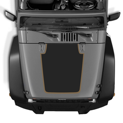 Kit d'autocollants 4x4wavers pour capot JK – Autocollants en vinyle pour Jeep Wrangler – Fabriqué au Canada