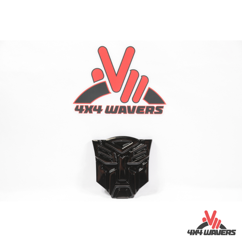 4x4wavers Offroad 4X4 Rated Aluminum Badge Decal, 4X4 3D Emblem - Black Tiger Rated Style Design - 4X4 WAVERS