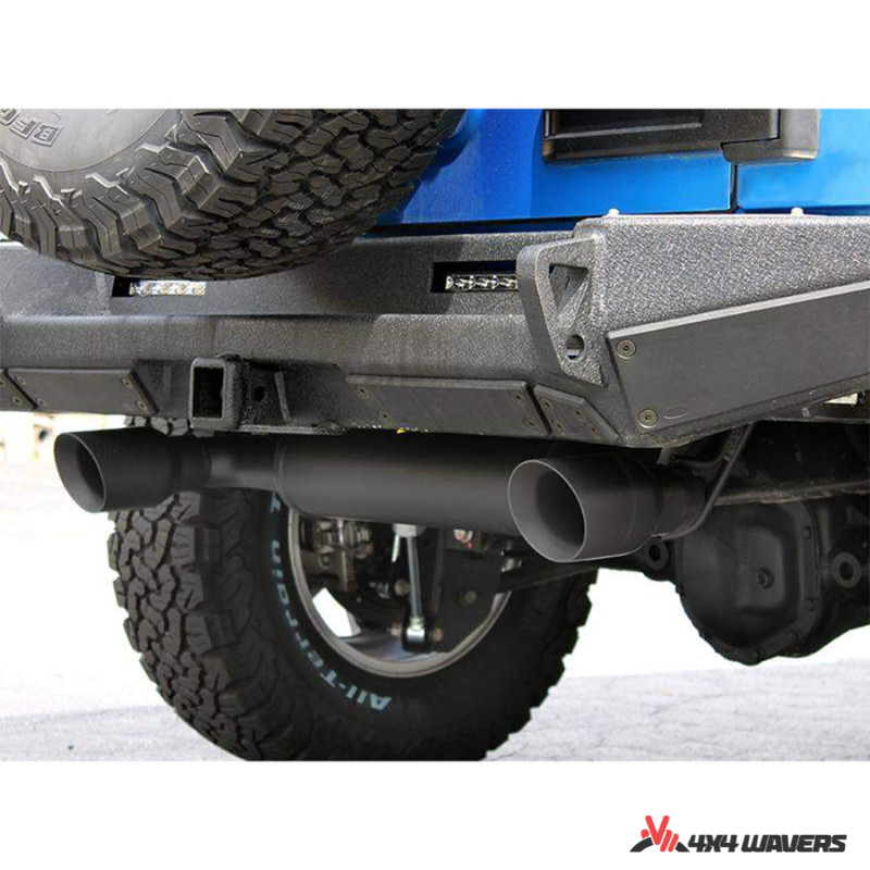 4x4wavers Performance Double Exhaust Muffler with Premium Sound, MF Style - 4X4 WAVERS