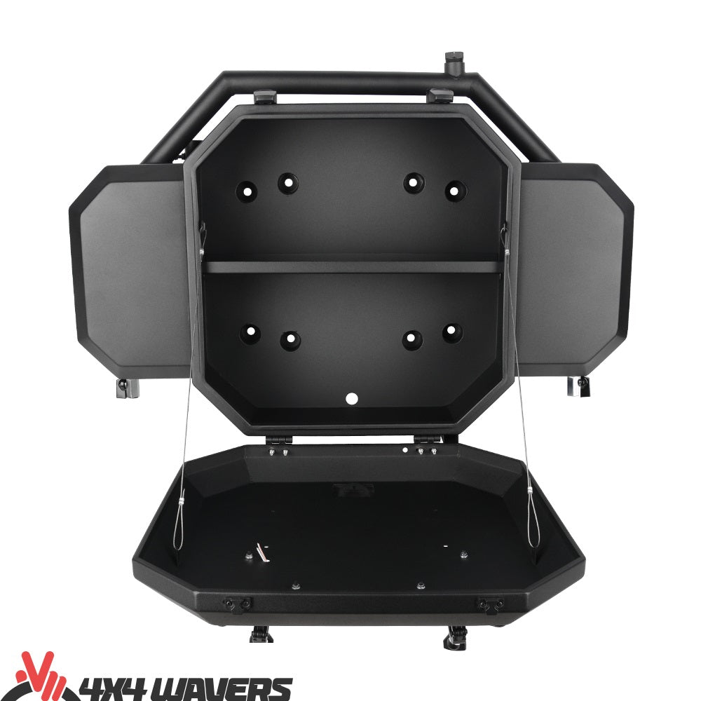 4x4wavers Tailgate Multifunction Box - Rear Multifunctional Storage Box with Shovel - Unlimited Offroads Style - 4X4 WAVERS