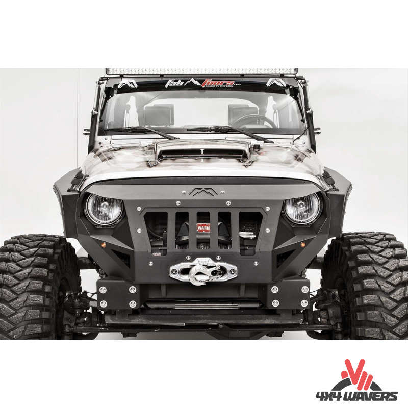 4x4wavers Metal Armor Body Kit Face - Short Tank Face Style - 4X4 WAVERS