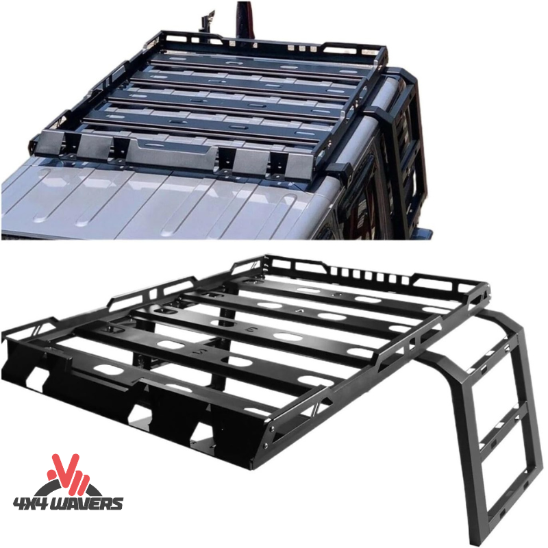 4x4wavers Roof Rack with 2 Side Ladders Set - Legend Offroad Style - 4X4 WAVERS