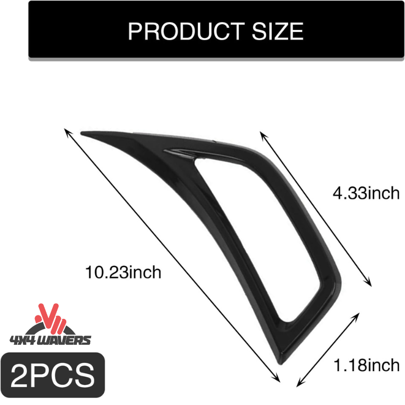 4x4wavers Fender Side Black Cover - 4X4 WAVERS