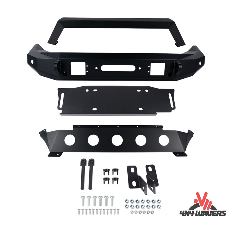 4x4wavers Front Bumper - WAVERS Style with Sensor Holes - 4X4 WAVERS