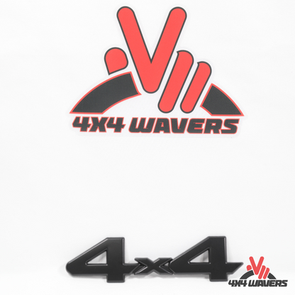 4x4wavers Offroad 4X4 Rated ABS Badge Decal, 4X4 3D Emblem - 4X4 WAVERS