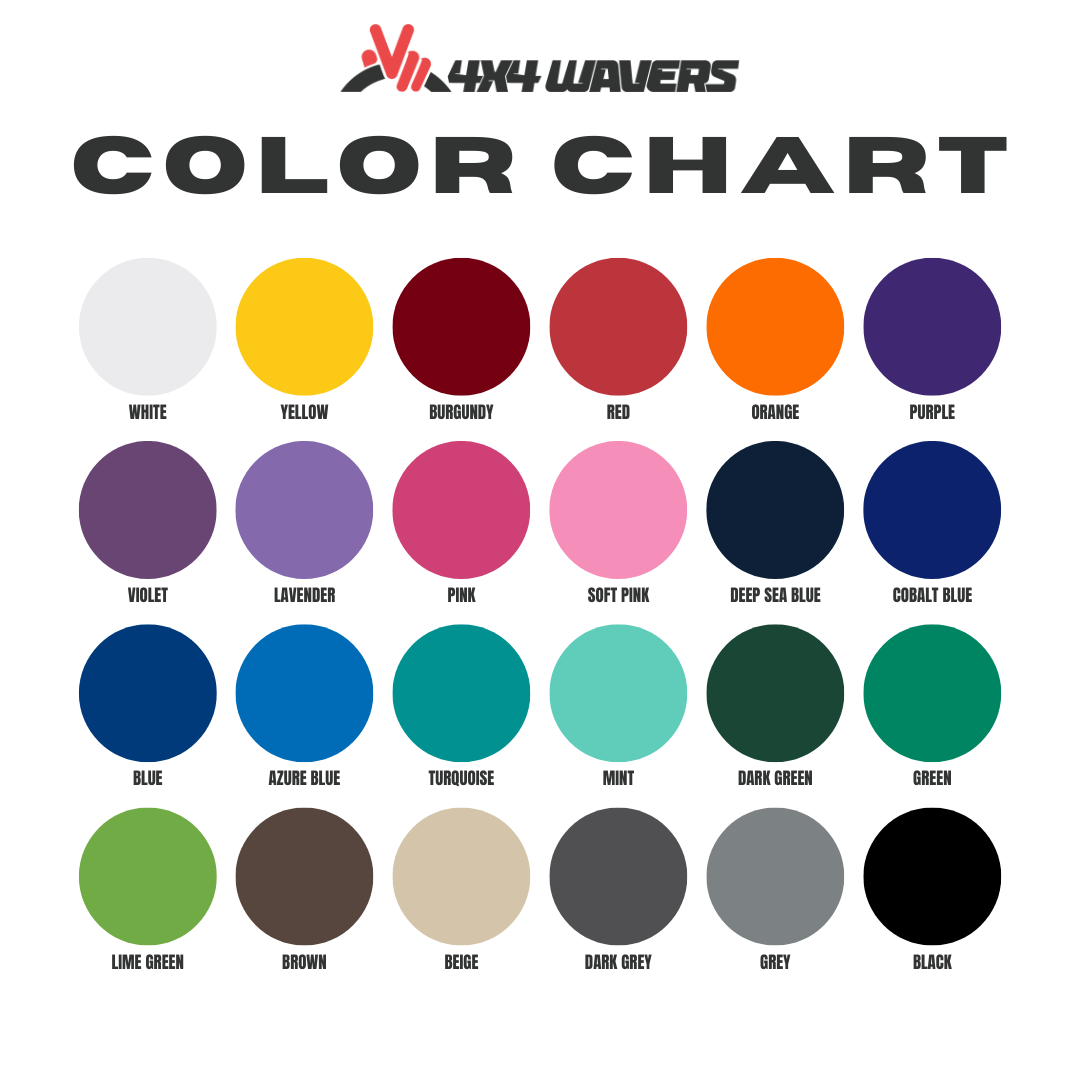Kit d'autocollants personnalisés 4x4wavers pour côtés de capot – Autocollants en vinyle pour Jeep Wrangler – 2 autocollants personnalisés – Fabriqué au Canada