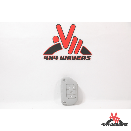 4x4wavers Key FOB Full Protection Heavy Duty Silicone Case, Gray Color - 4X4 WAVERS