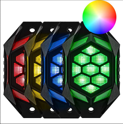 4X4Wavers New Upgraded RGBW LED Rock Lights Kit - 4X4 WAVERS