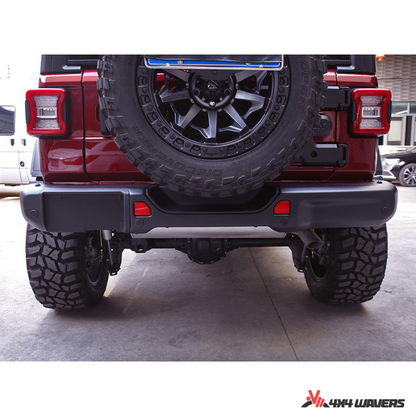 4x4wavers Rear Bumper - 10th Anniversary Style with Sensor Holes - 4X4 WAVERS