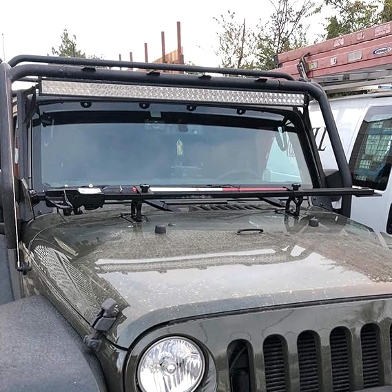 4X4Wavers High Lift Jack Mount Hood Brackets - Jeep Wrangler JK/JKU 2007-2018 - 4X4 WAVERS