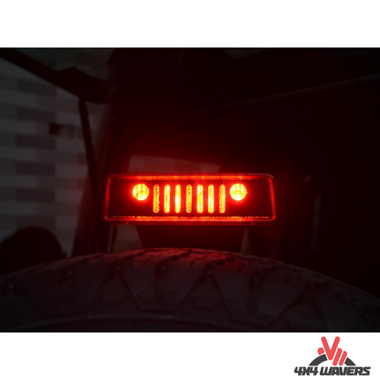 4x4wavers Rear High Brake Light Flat Cover - Wrangler Face Style - 4X4 WAVERS