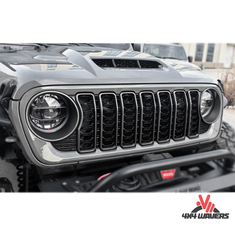 4x4wavers Grille - 2024 New Style Front Grille with Camera Hole - 4X4 WAVERS