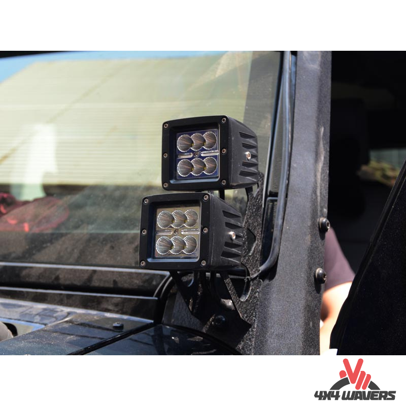 4x4wavers Double Hood Light Holder - 4X4 WAVERS