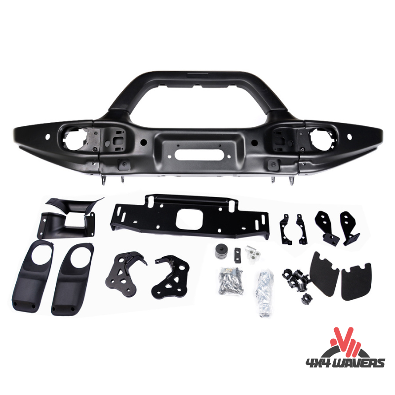 4x4wavers Front Bumper - AEV Style with Sensor Holes - 4X4 WAVERS