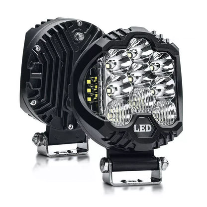 4X4Wavers 7 inch Off Road Driving White and Amber Light Combo Beam - 4X4 WAVERS