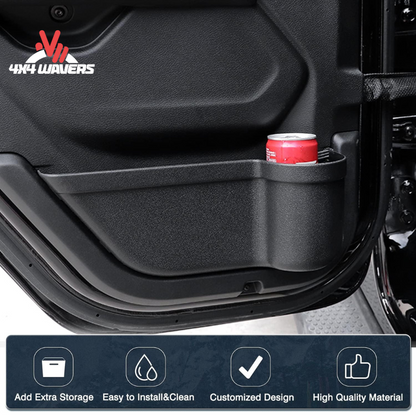 4x4wavers Rear Door Interior Storage with Cup Holder - 4X4 WAVERS