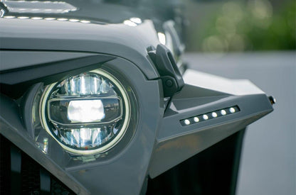 4x4wavers Aluminum Alloy Fender Flare Kit with six LED Lights